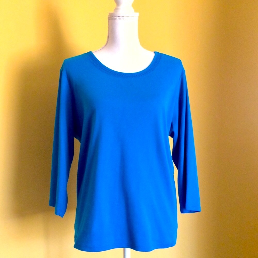 Beautiful Neckline ~ Draper’s & Damon’s XL top